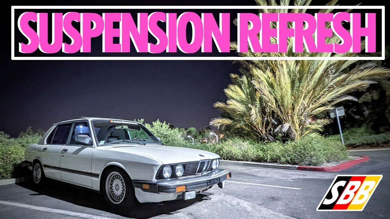 Our 1987 BMW E28 Has A DEATHSHAKE! - Suspension Refresh and Transmission Swap