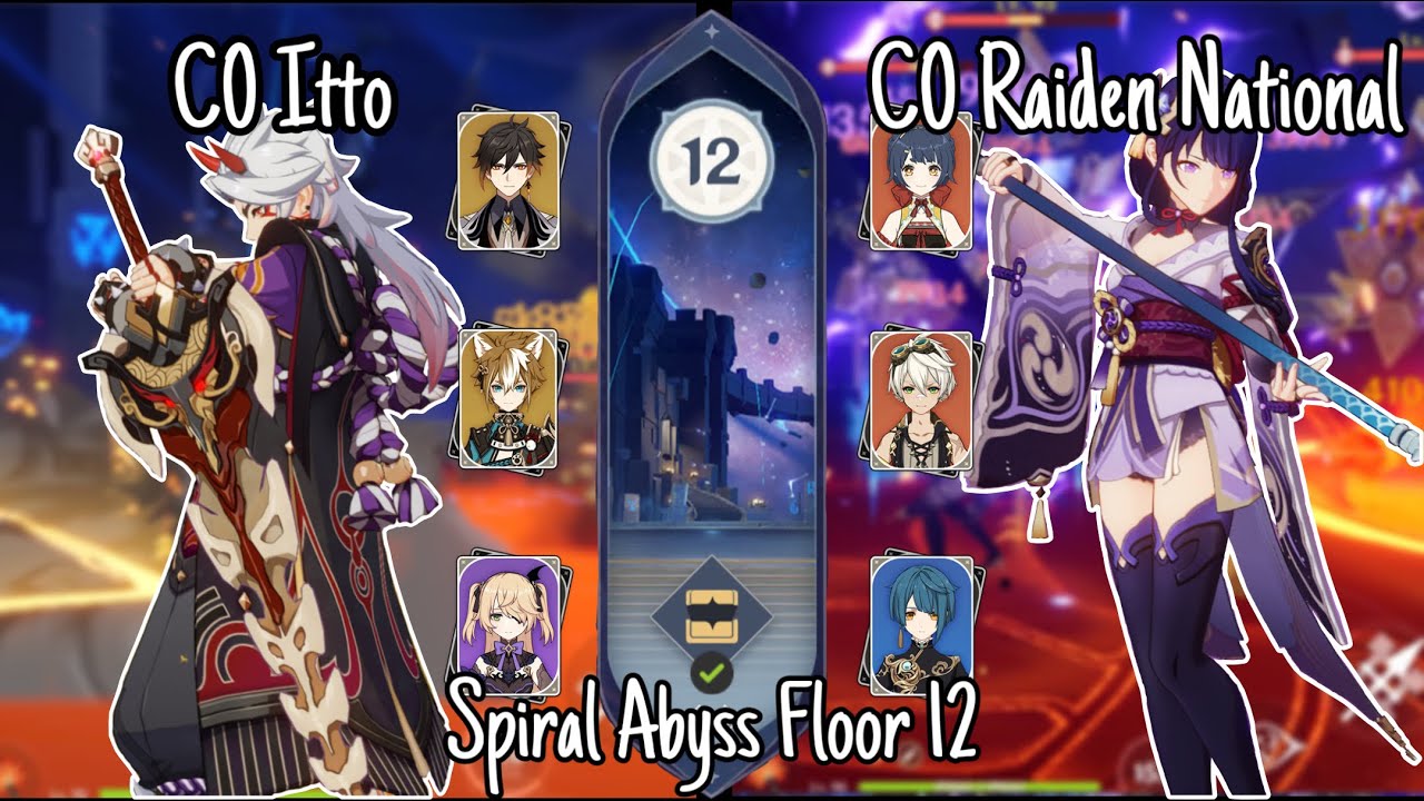C0 Itto & C0 Raiden National | Sprial Abyss Floor 12 | 3.1