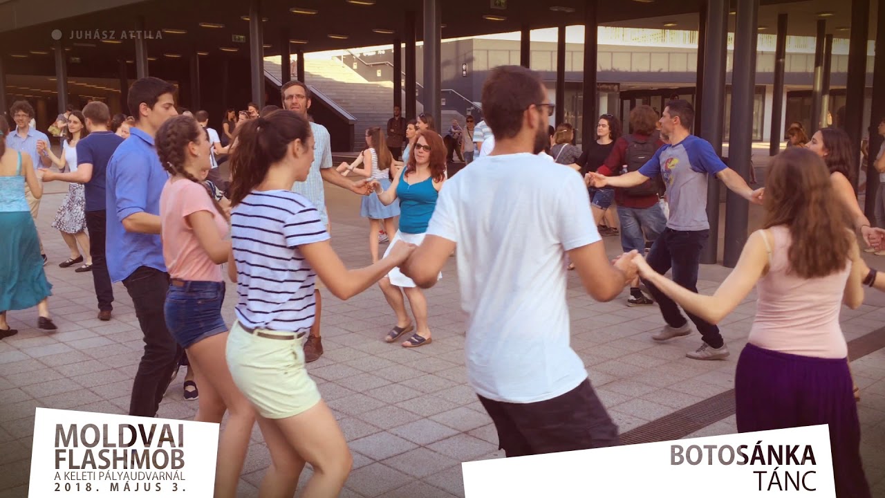 Moldvai flashmob a Keleti pályaudvarnál - 2018