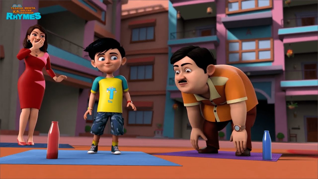 Head Shoulders Knees And Toes | Taarak Mehta Ka Ooltah Chashmah Rhymes & Kid Songs | #tmkocrhymes