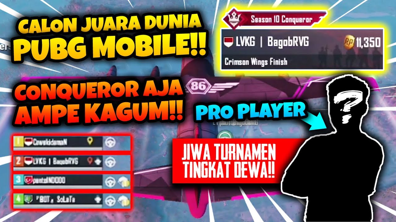 CALON JUARA DUNIA PUBG MOBILE!! CONQUEROR AJA SAMPE KAGUM SAMA TAKTIK PLAYER INI!!
