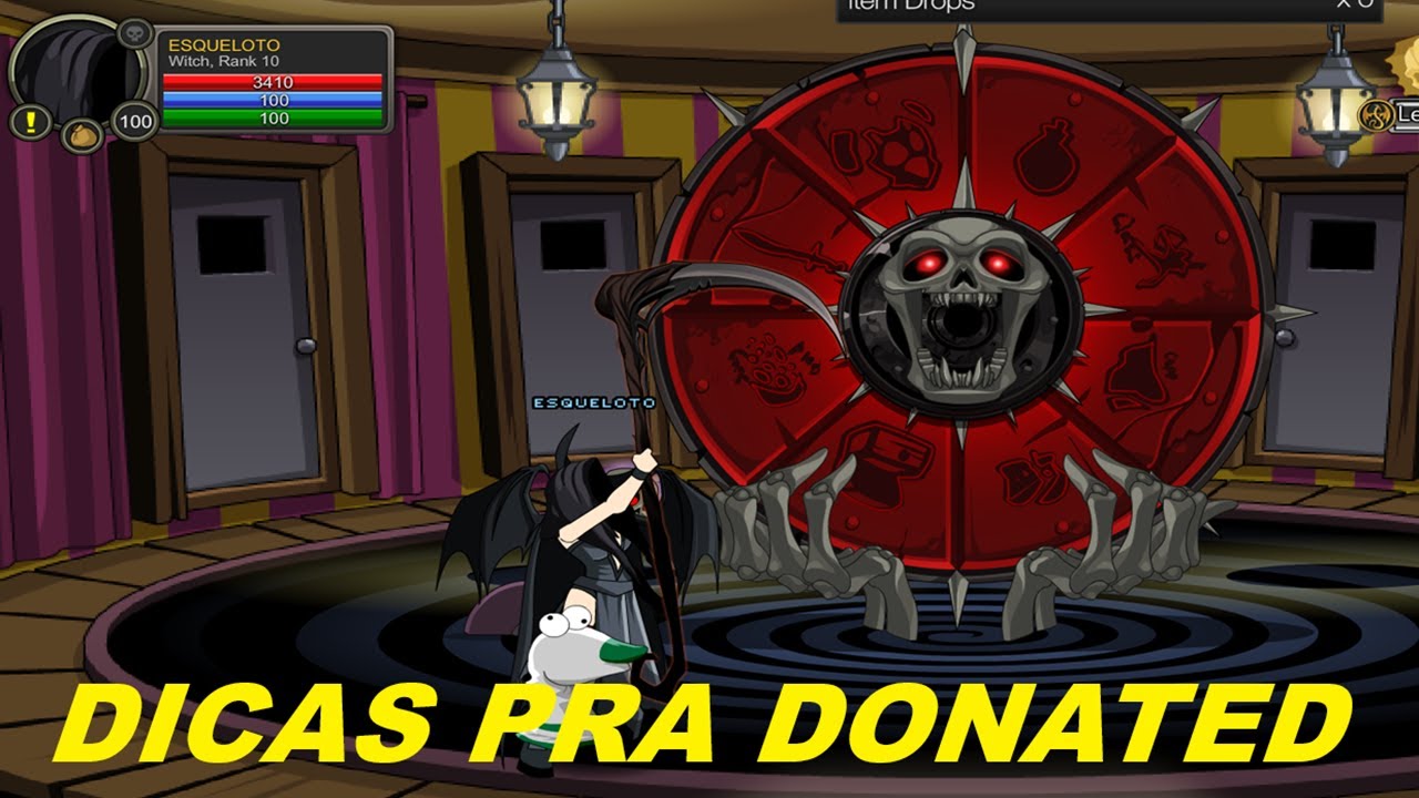 AQW - Dicas de itens pra pegar com DONATED!!