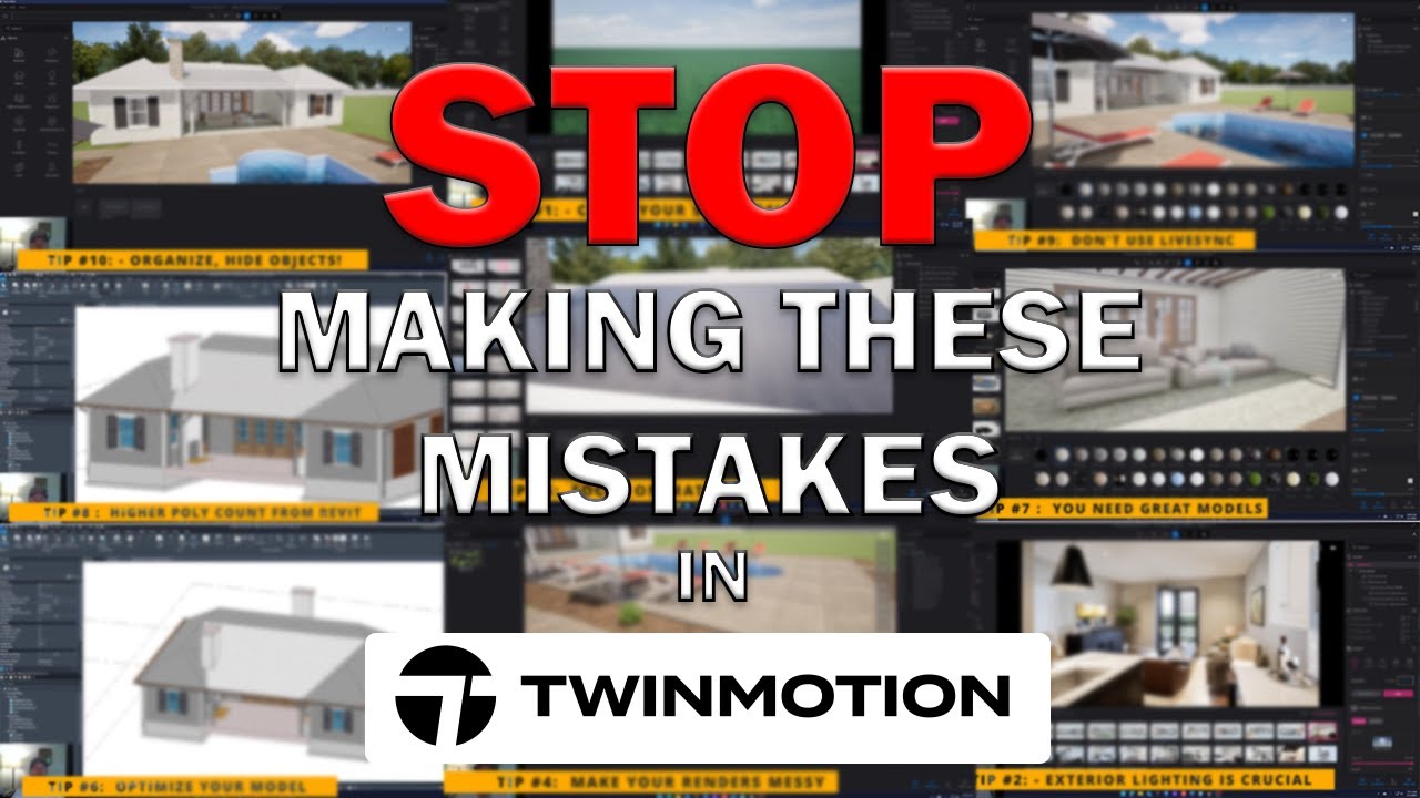 10 ошибок новичков в Twinmotion (и как их избежать)