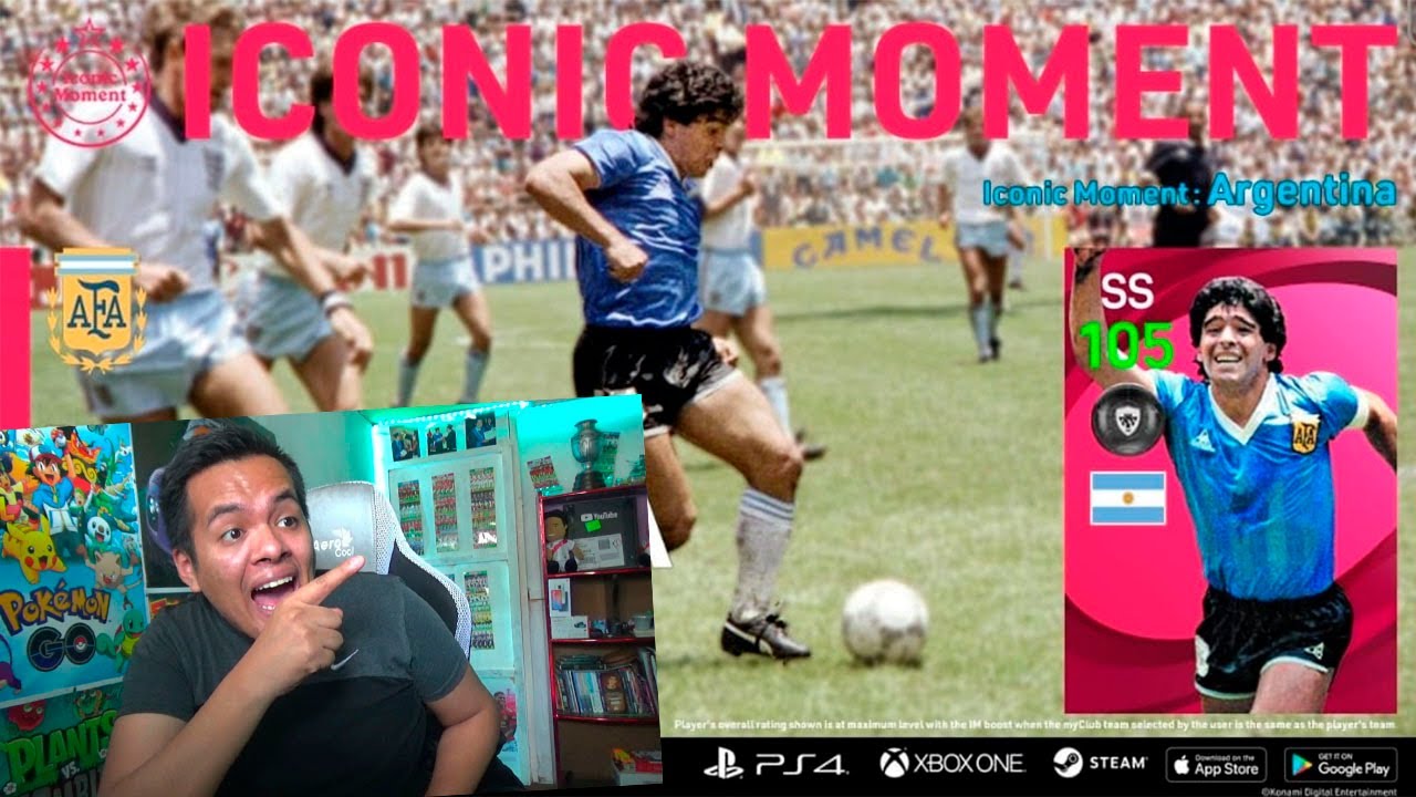 MARADONA *105* ICONIC MOMENT para PES 2021 MOBILE ¡JAJAJAJ!