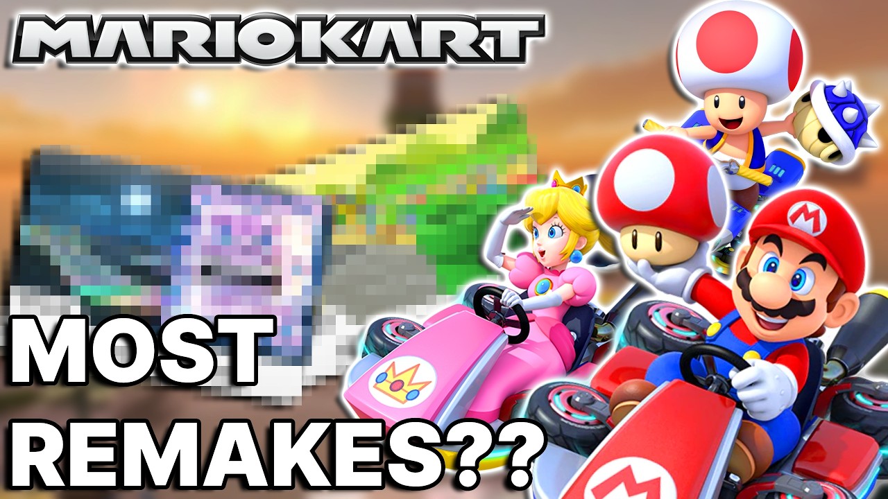 Which Mario Kart track has been remade the most?