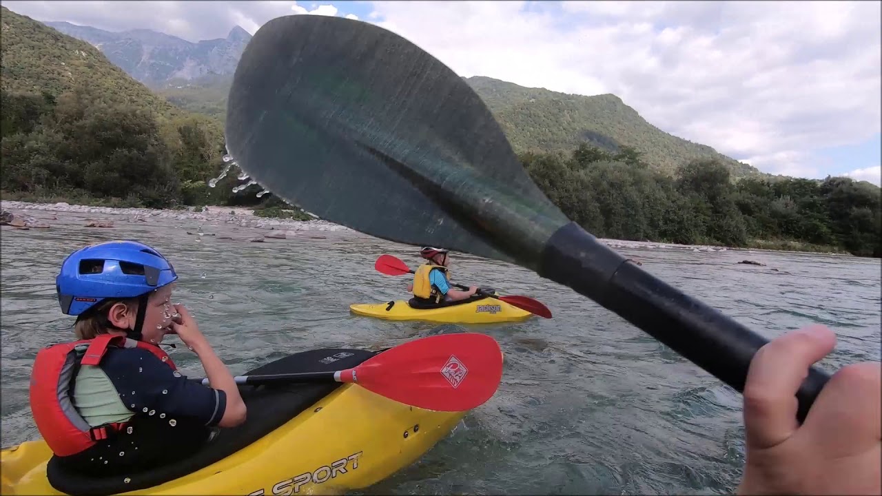 Familienausflug auf der Soča