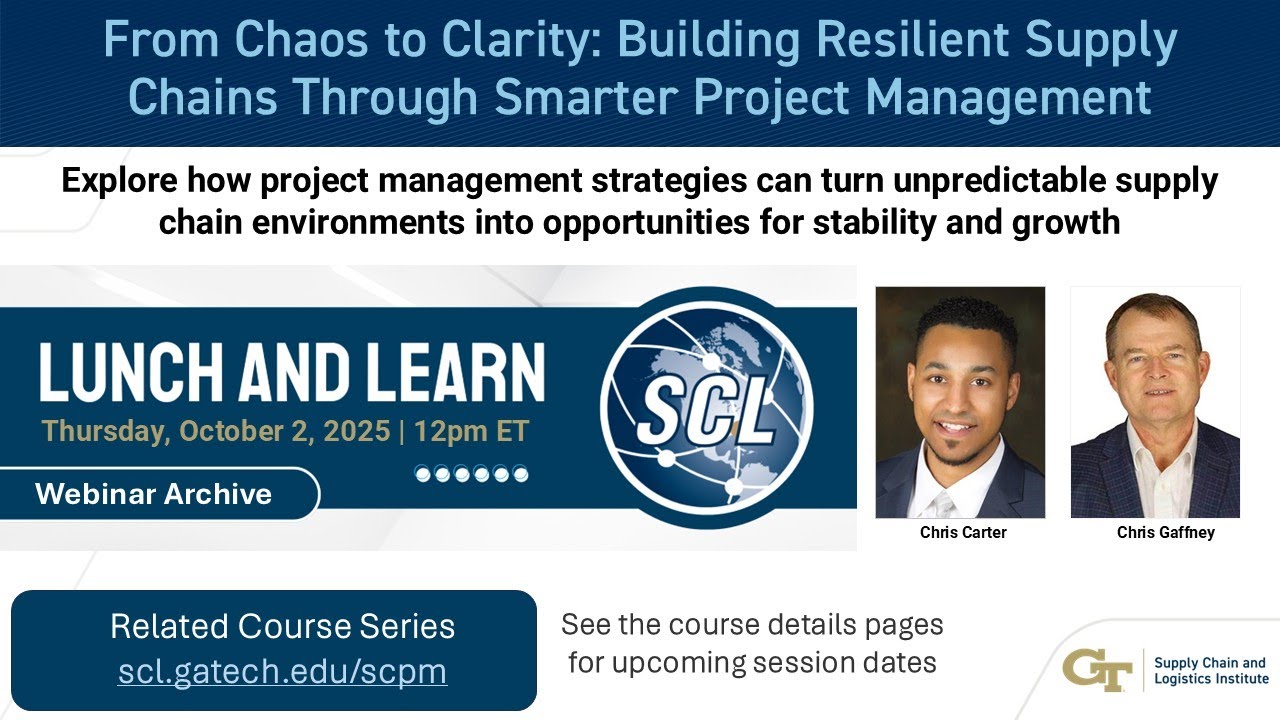 From Chaos to Clarity: Building Resilient Supply Chains Through Smarter Project Management