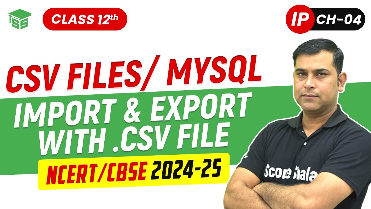 How to Import and Export .CSV File to DataFrame | Chapter 4 Class 12th Informatic Practices - 065