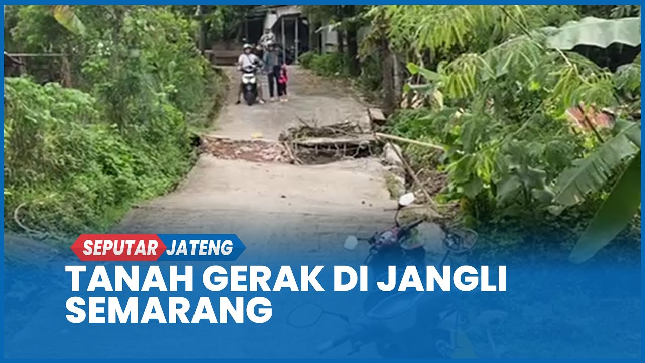Tanah Gerak di Jangli Semarang Bikin Resah: Rumah Miring, Jalan Terbelah Bikin Warga Mengungsi