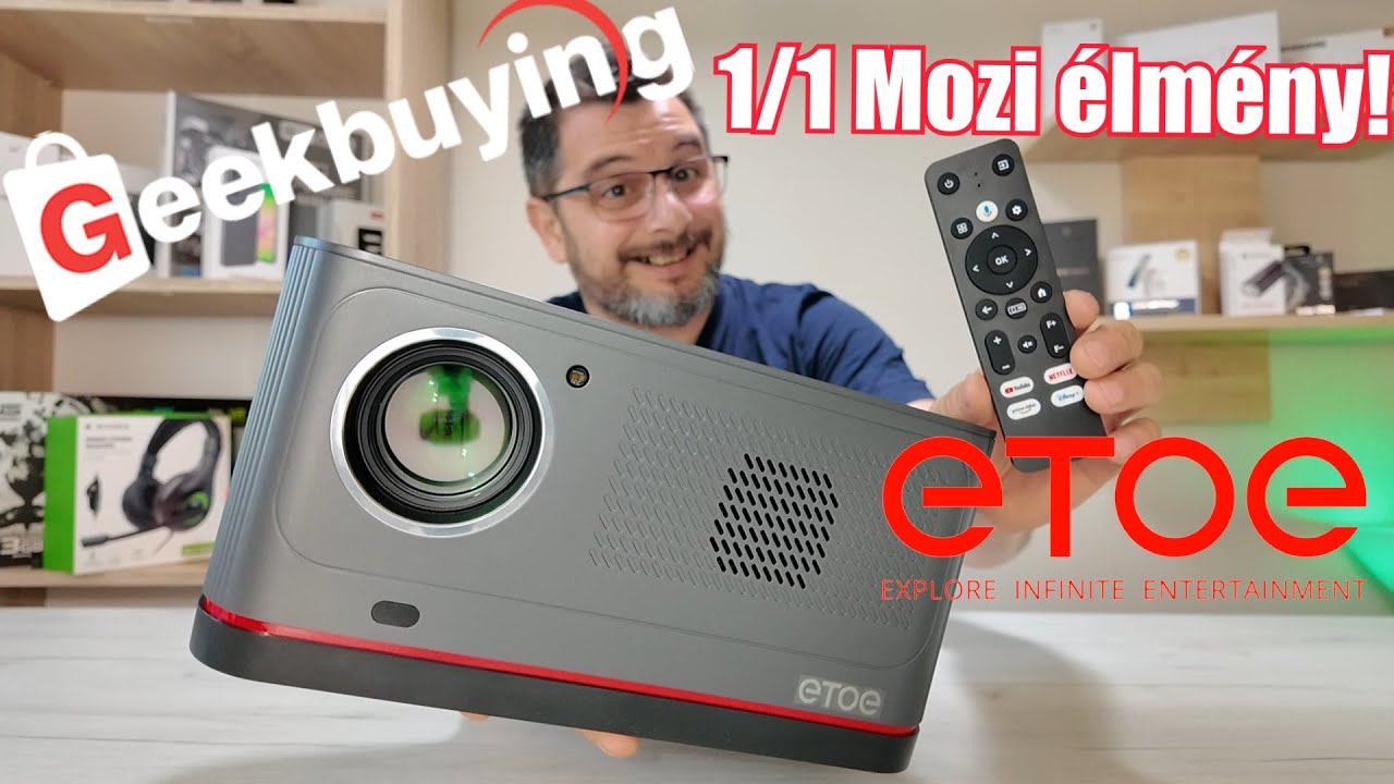 Ez tényleg igazi MOZIZÁS!!! ETOE Whale Pro 1500 ANSI Projector