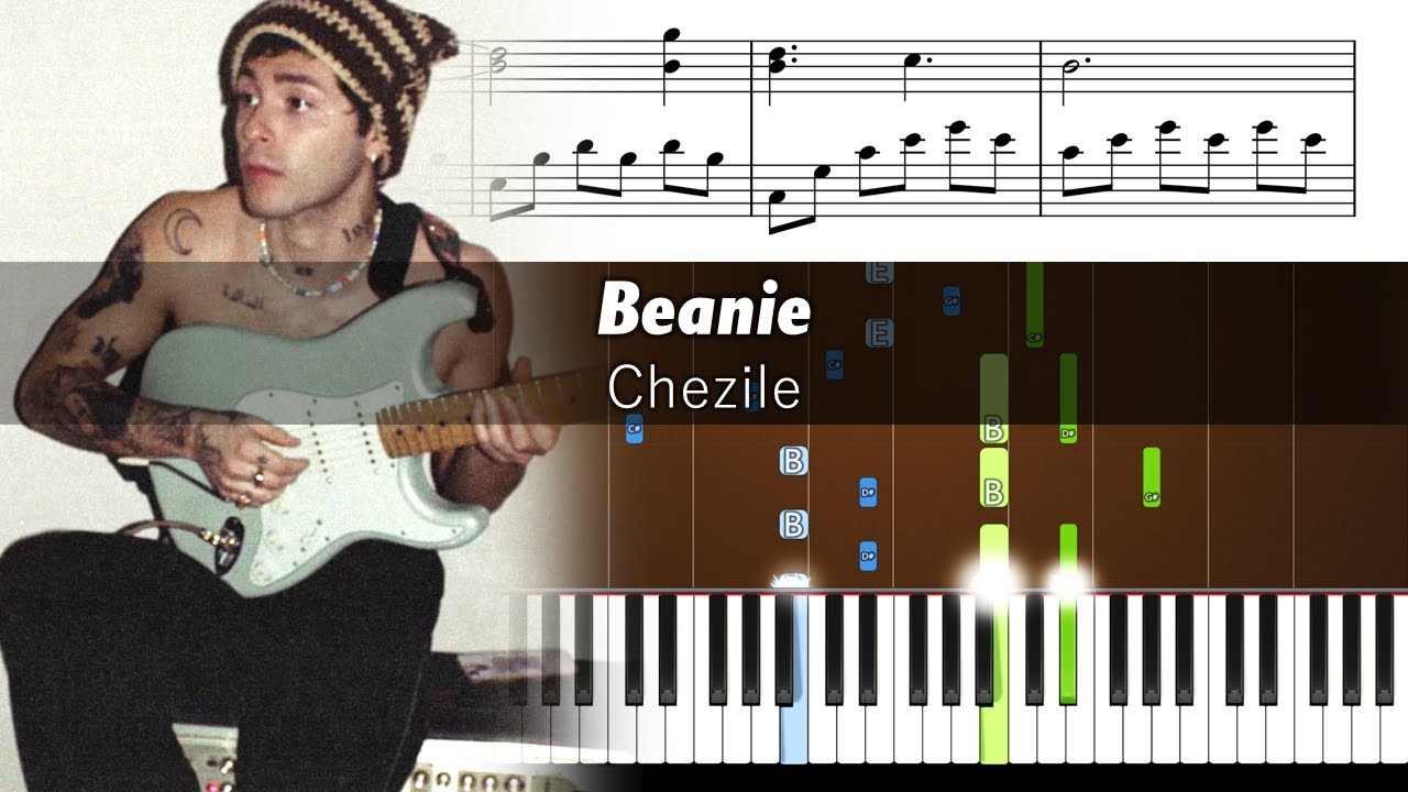 Chezile - Beanie - Piano Tutorial with Sheet Music