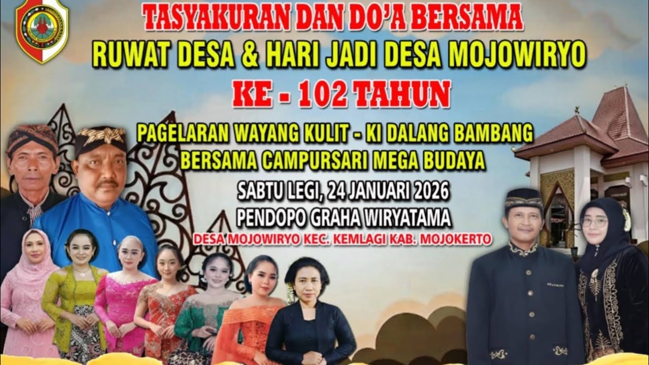 🛑 Live Wayang Kulit Dalang Ki Bambang & Campursari Mega Budaya dalam acara Rumah Desa Mojowarno,