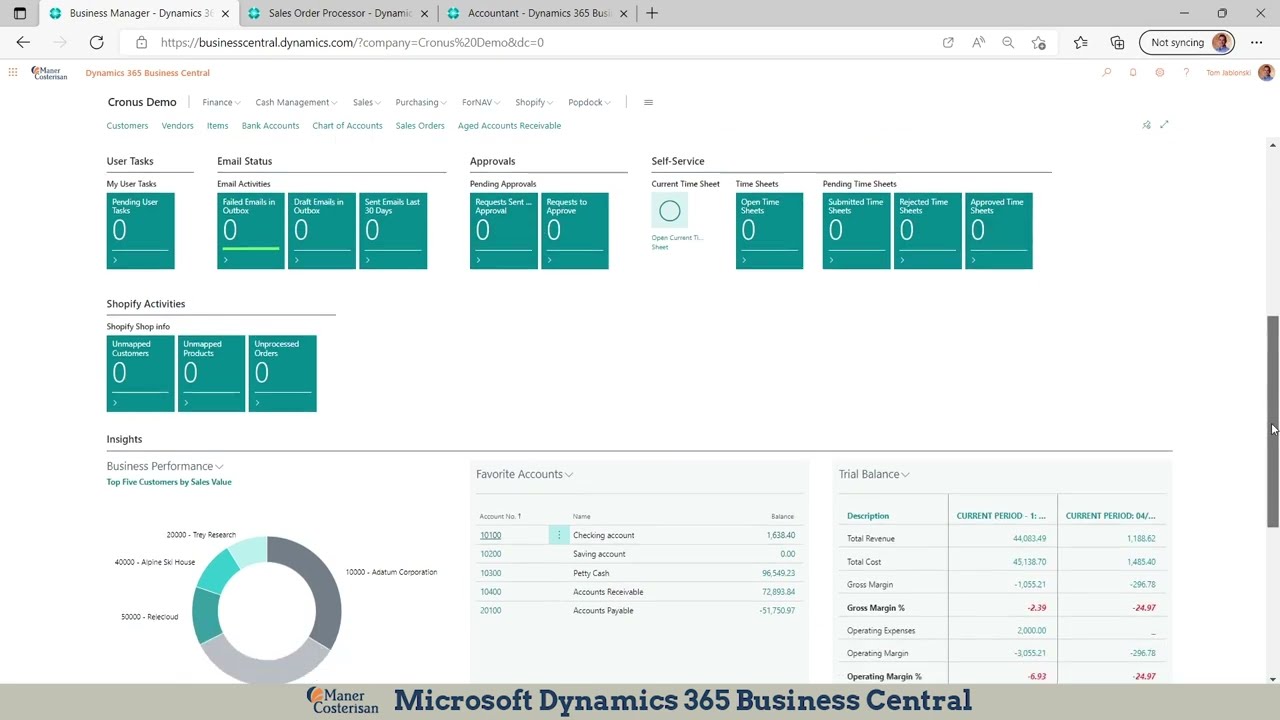 Microsoft Dynamics 365, Business Central Overview and Navigation Demo