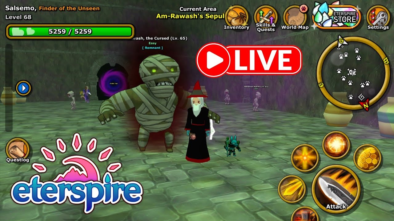 Eterspire Grind Session Live!