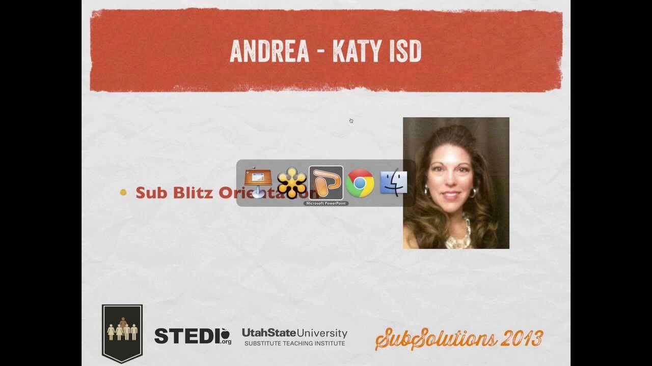 SubSolutions 2013 Webinar Series - Orientation for Substitute Teachers