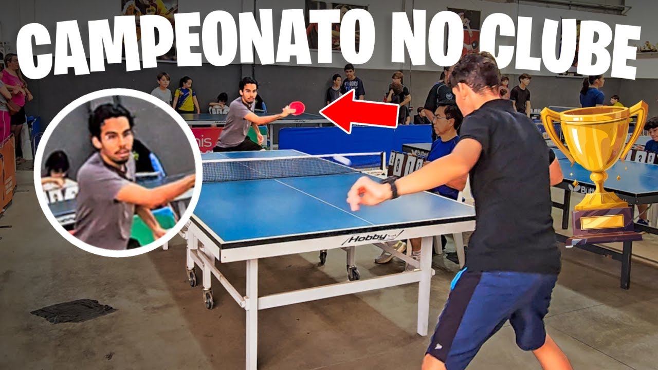 MEU PRIMEIRO CAMPEONATO DE TÊNIS DE MESA COM A NOVA RAQUETE! (meu melhor campeonato até agora)