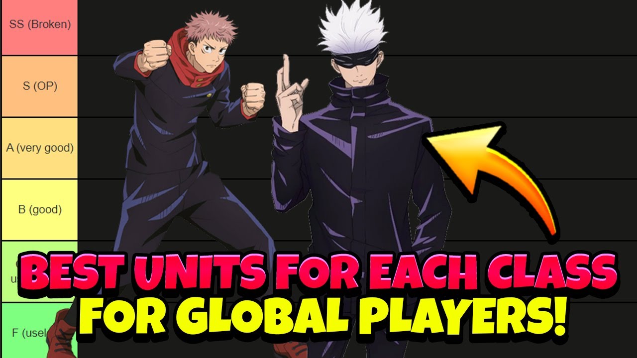 TIER LIST FOR THE TOP UNITS IN THE GAME! GLOBAL GET READY! [Jujutsu Kaisen Phantom Parade]