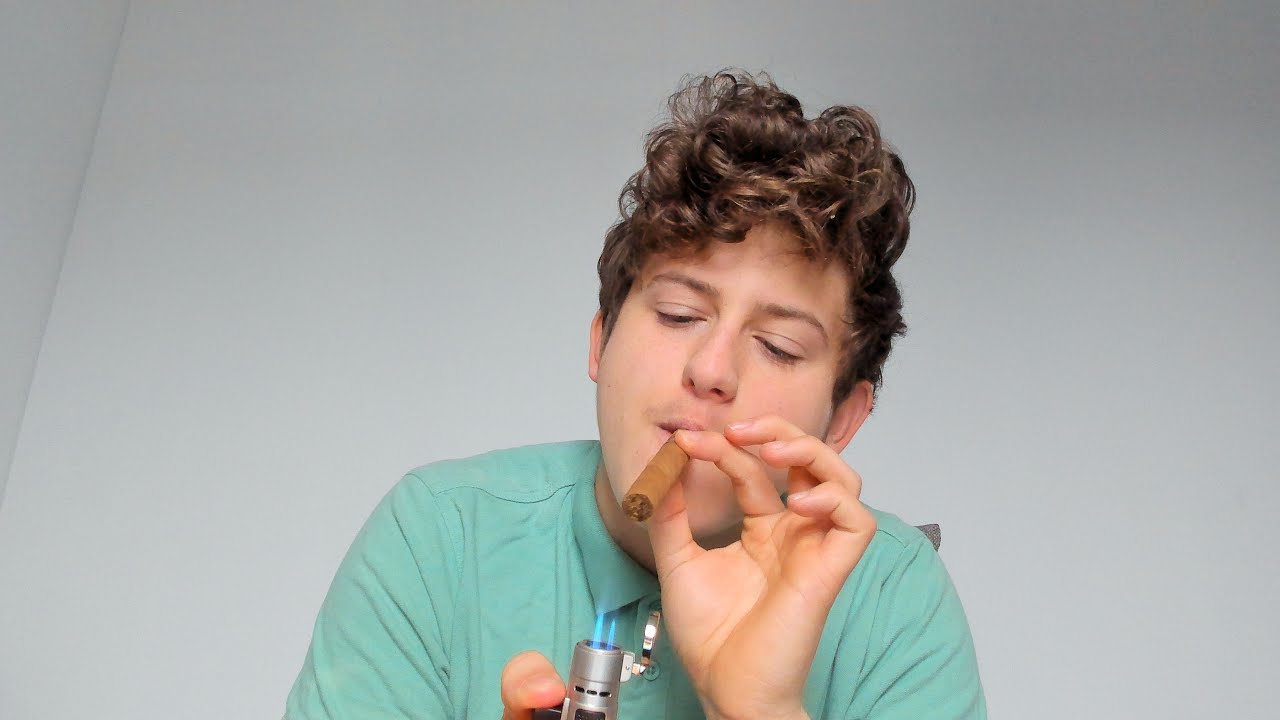 ASMR Smoking A Cigar With Sprite