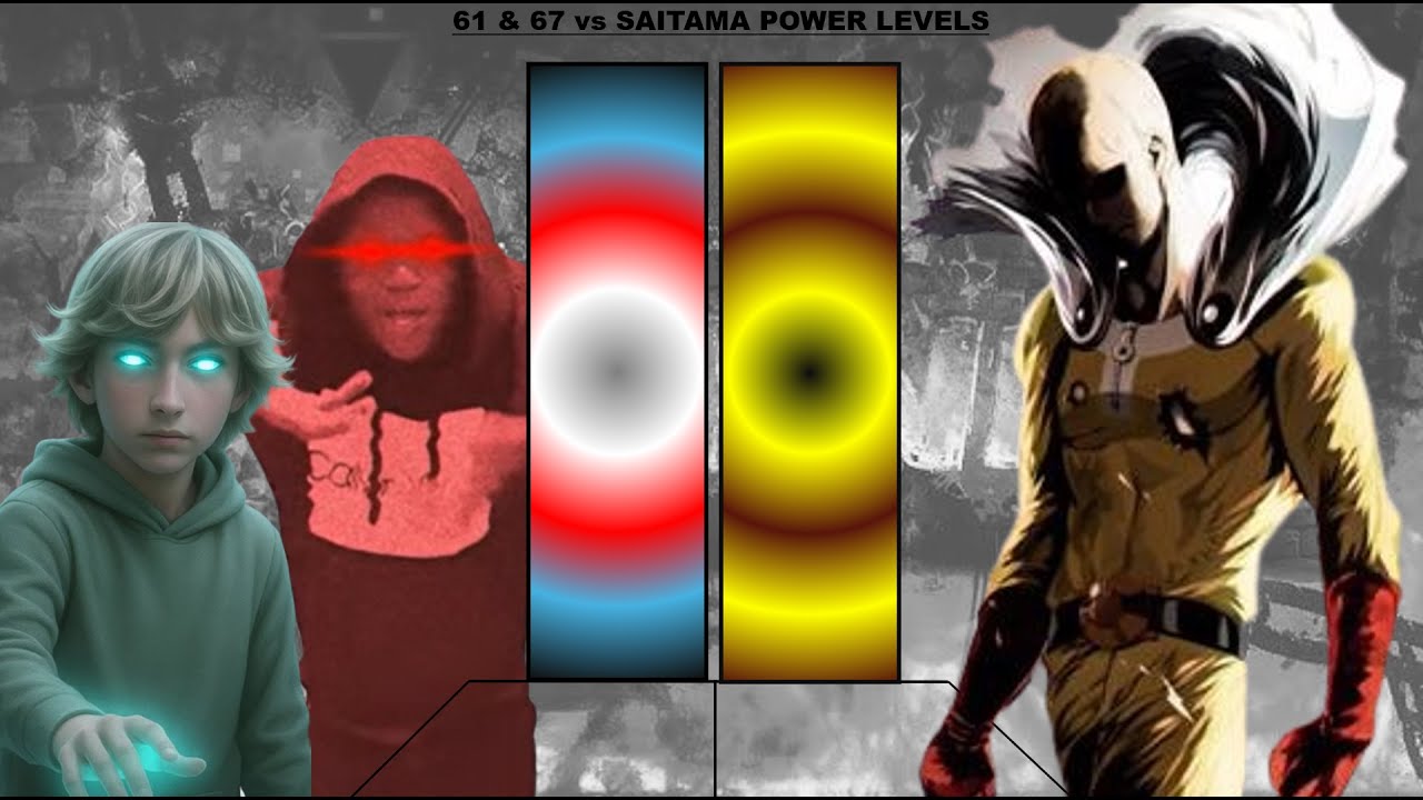 61 & 67 Meme vs. Saitama POWER LEVELS | 61 images by Devil Aura Level