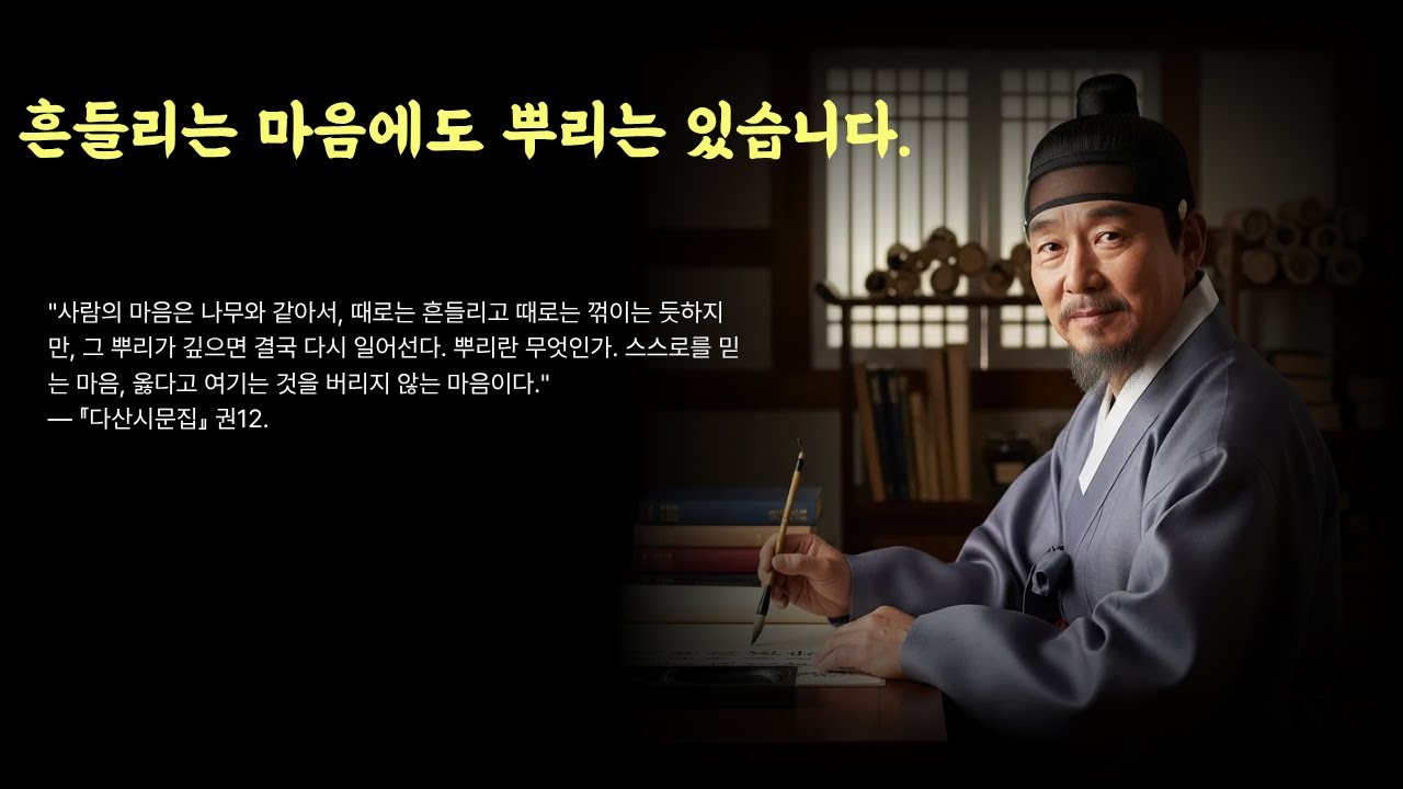 흔들리는 마음에도 뿌리는 있습니다.