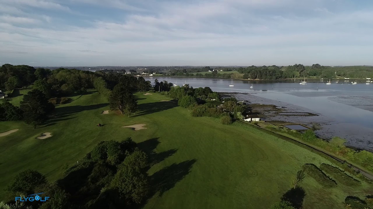 Golf Baden - Morbihan - Bretagne - Vidéo aérienne