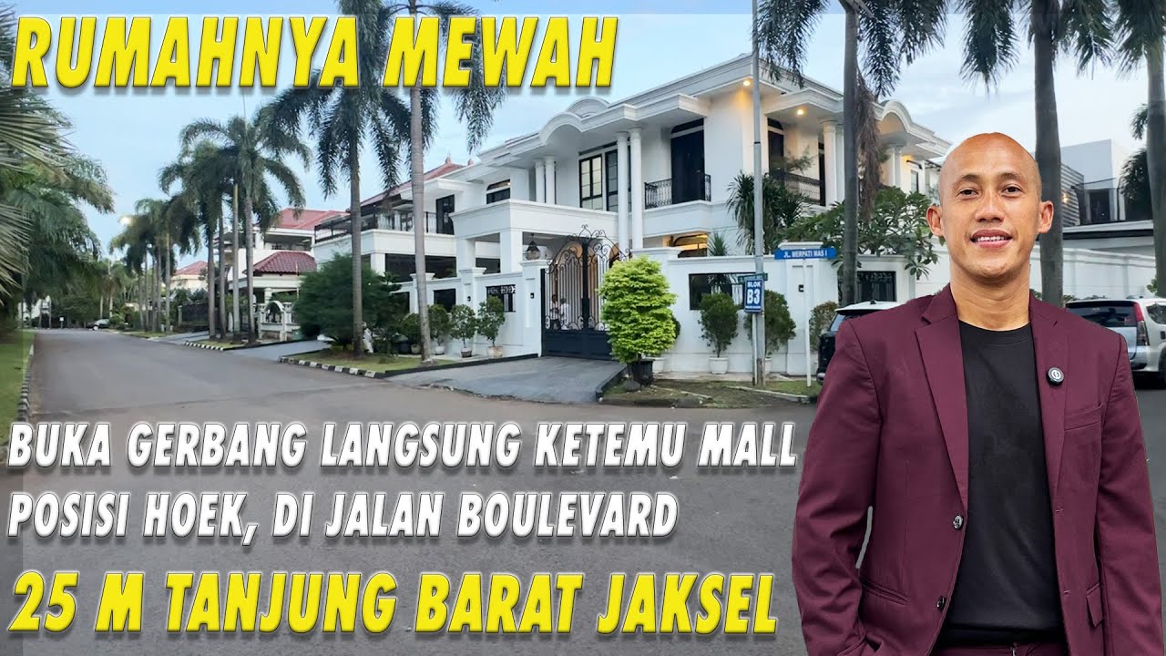 Rumahnya Mewah, Buka Gerbang Langsung Ketemu Mall | Posisi Hoek | 25 M Tanjung Barat Jakarta Selatan