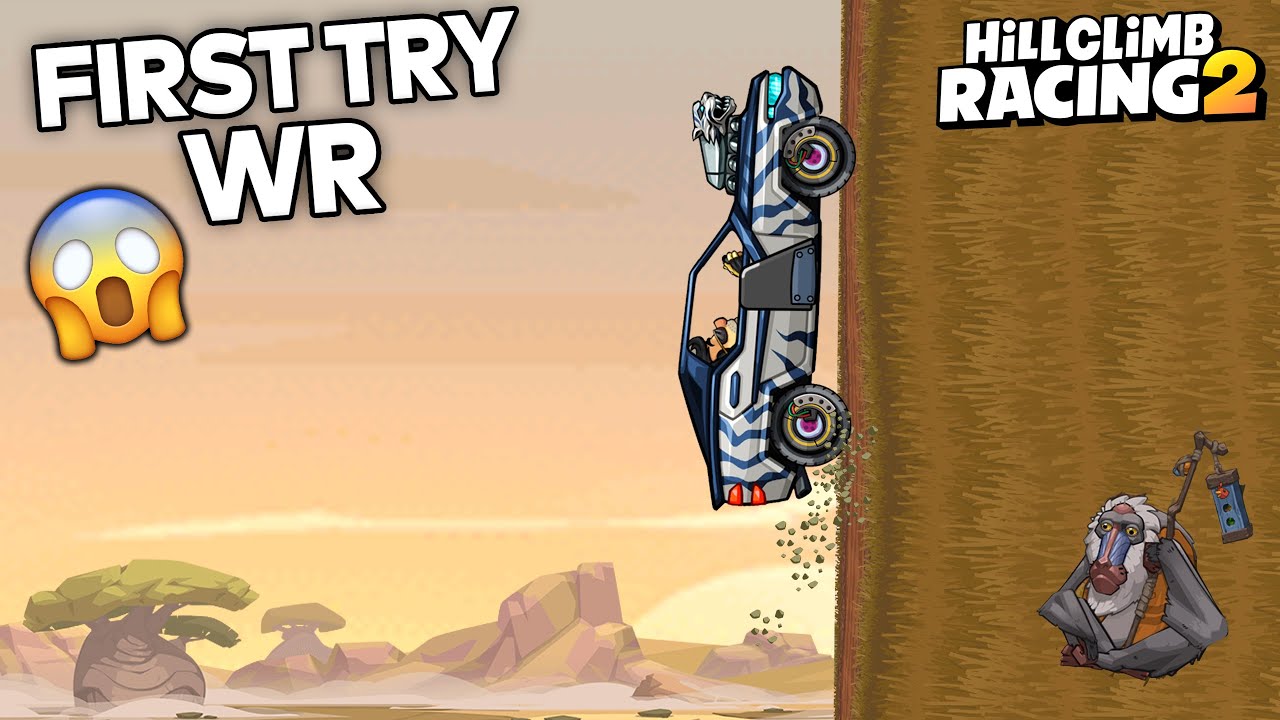 Hill Climb Racing 2 - First Try WR🤯 SAVANNA 16261m on MUSCLE CAR GamePlay