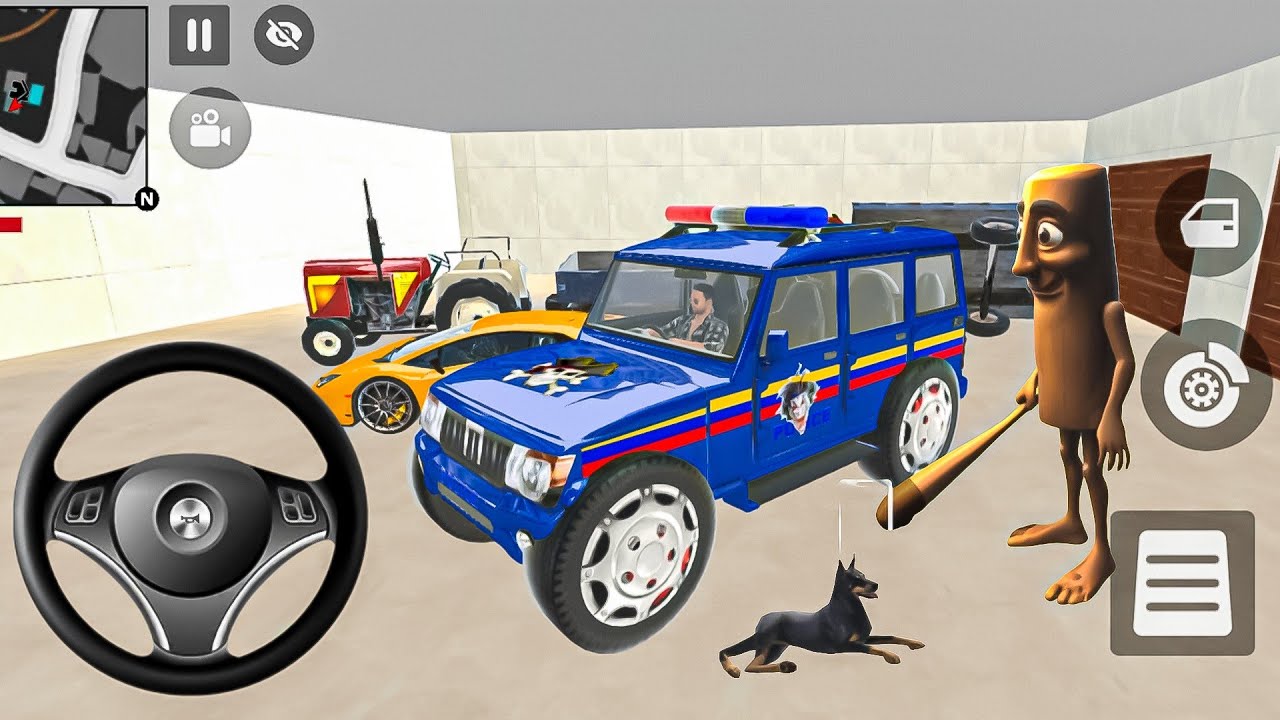 🤖Modified pink police car Gangster 👿Life in Indian Streets | Open WorldGame game for android🥵