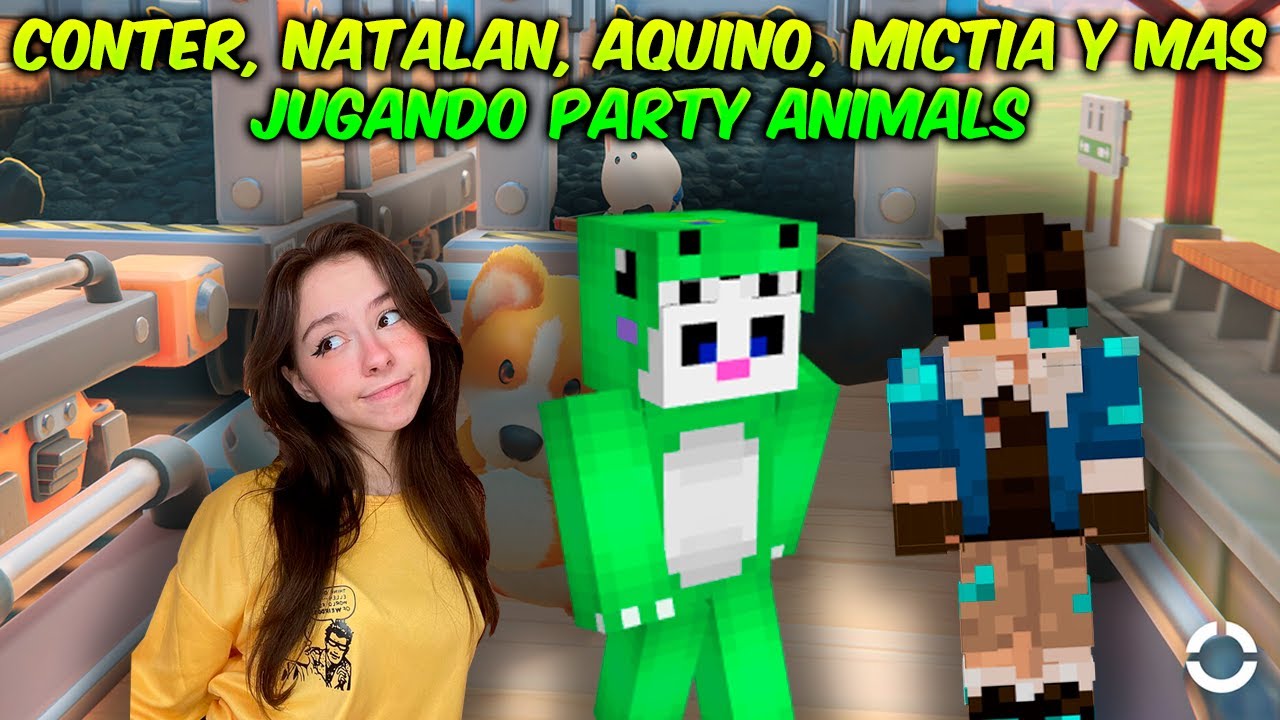 CONTER, NATALAN, AQUINO, MICTIA y MAS jugando PARTY ANIMALS 😂😅