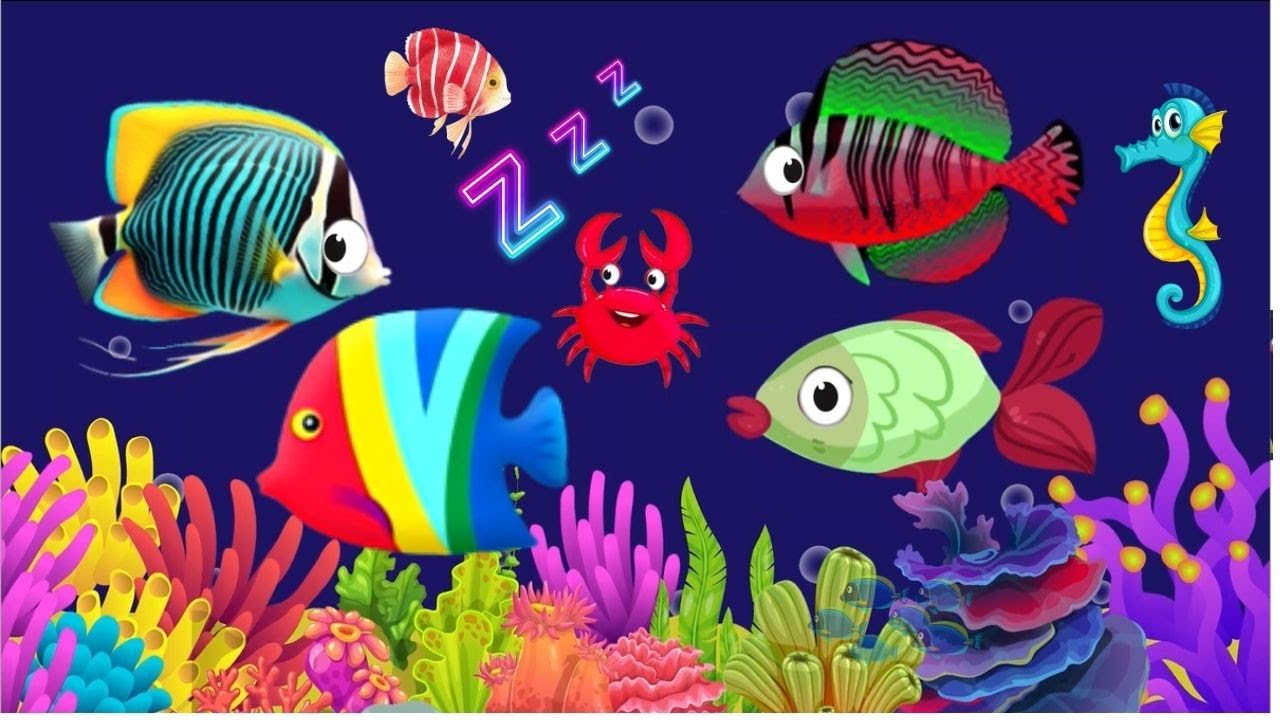 Baby Lullaby🐟Soothing fishes🐟Calming Undersea Animation🐟Aquarium #lullaby #sleepmusic #295