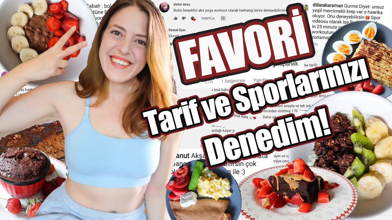 Takipçilerimin EN SEVDİKLERİYLE Bir Haftada Neler Yedim?/FAVORİ TARİF ve SPORLARINIZI DENEDİM!/