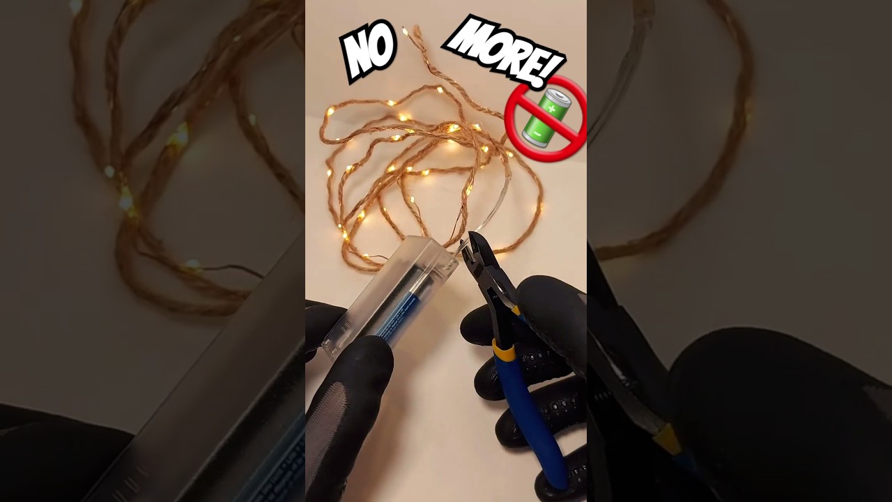 -DIY- NO More Batteries! - Power LED String lights with USB