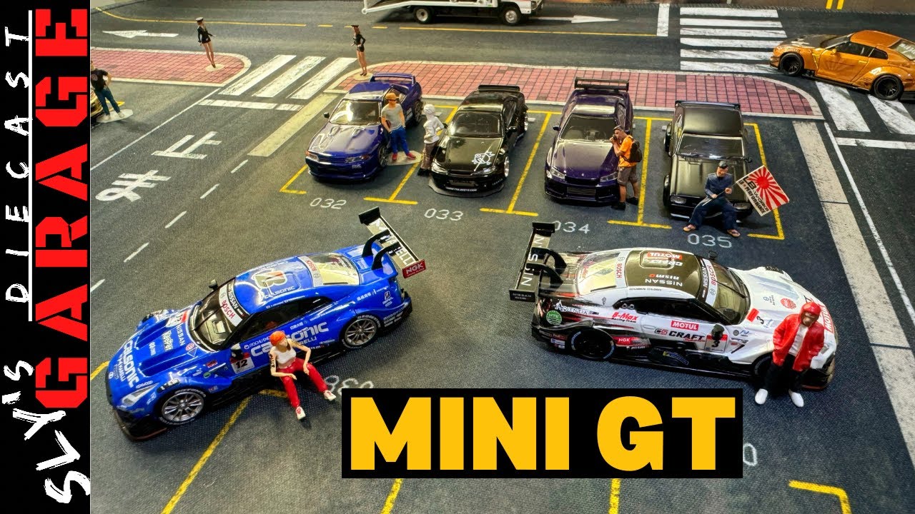 MINI GT 1/64 Scale Models - Set of Nissan Diecast Cars | Super GT