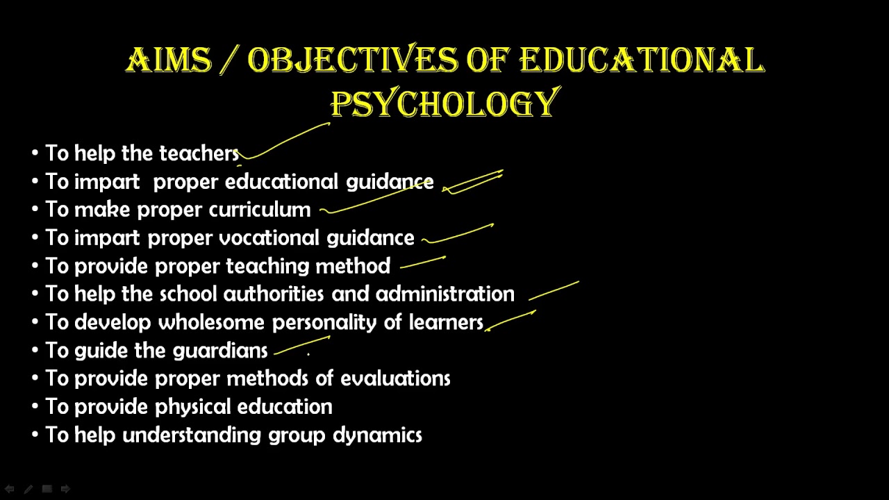 Aims and Objective of Educational Psychology for DSSSB and CTET -2019-2020