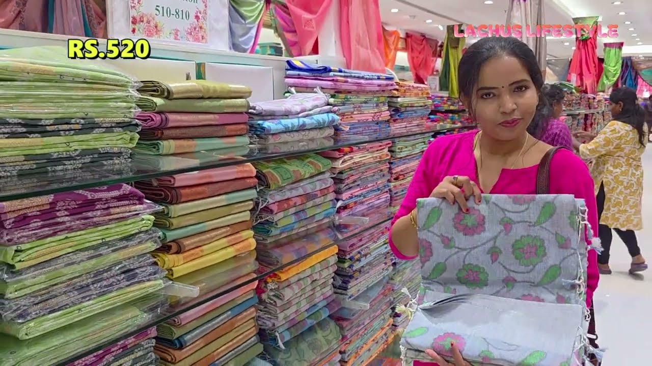 Padi Saravana Stores Pure Summer Cotton Chettinad Pochampally 10 Patti Linen Kora Cotton From Rs.350