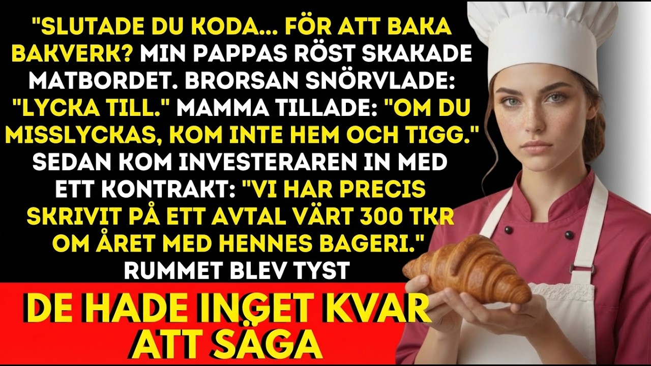Min familj skrattade när jag valde bakning över kodning—sen sa investeraren att märket är mitt.