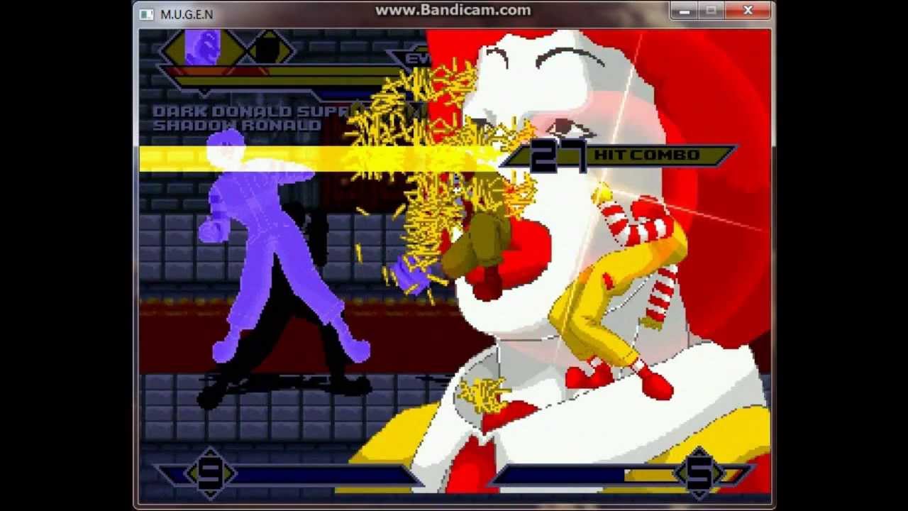 Stargazer1331 Mugen: Team Dark Shadow Ronald vs. Team Ultimate Unleashed Ronald
