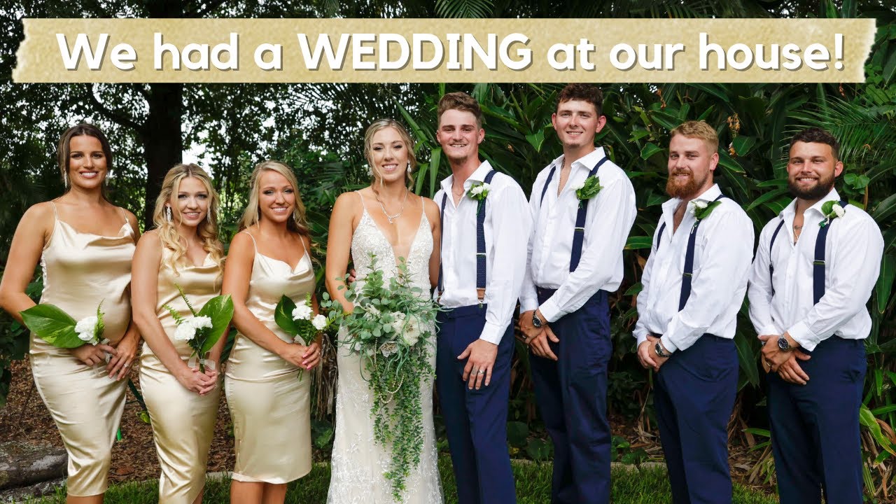 Simple, Outdoor, At-Home Wedding // Backyard Ceremony and Reception // The Crosson Cottage DIY