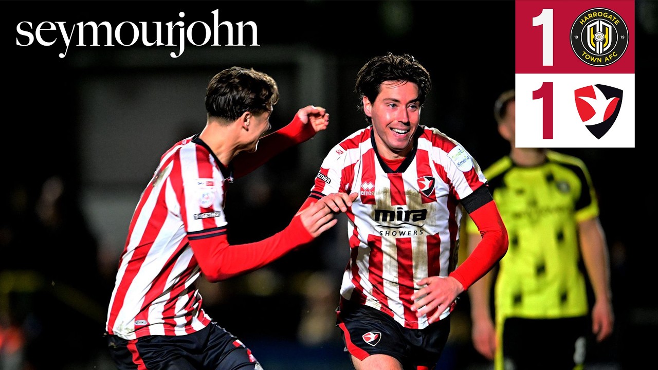 Match Highlights: Harrogate Town 1-1 Cheltenham - Presented by Seymour John