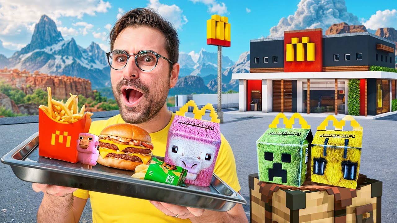 Ho comprato TUTTI gli HAPPY MEAL di MINECRAFT! (Unboxing Mcdonald's)