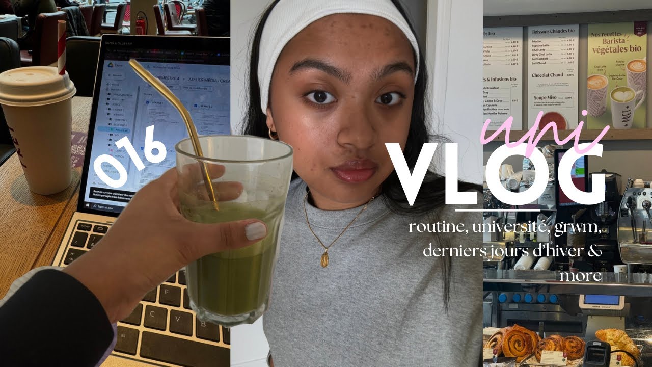 uni vlog 16 || routine, une semaine à l’université, grwm & more