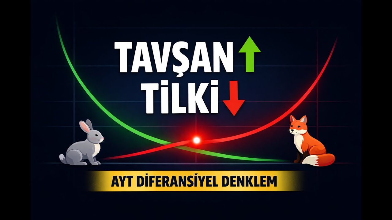 Tavşan - Tilki Problemi | Türev İntegral ve Diferansiyel Denklem ile Modelleme (AYT Matematik)