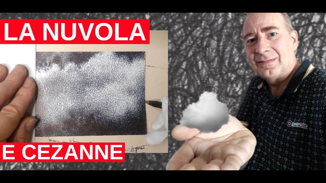 Alberto Repetti Disegno Nuvola tratteggio penna bic Cezanne