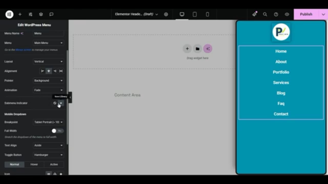 How to Create an Off-Canvas Menu in Elementor Pro