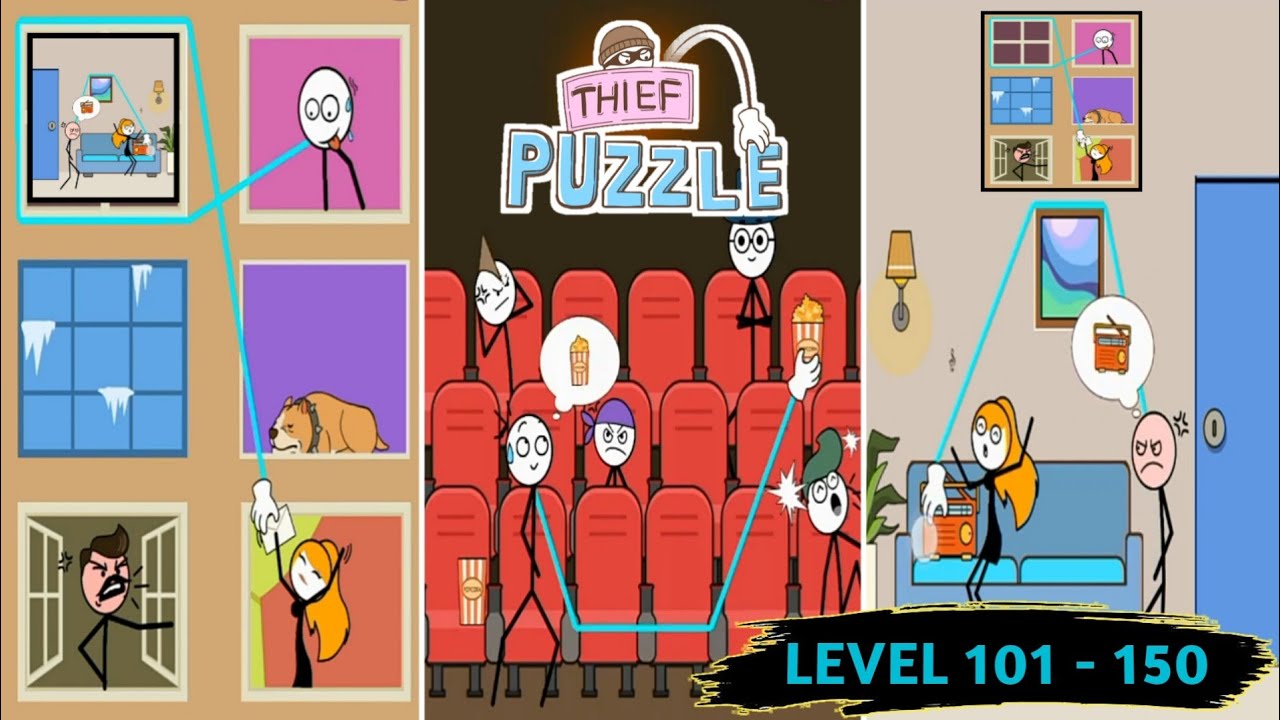 THIEF PUZZLE GAME LEVEL 101 - 150