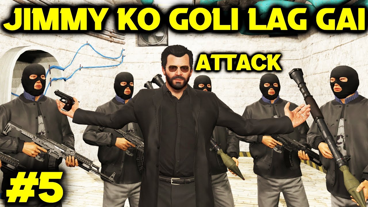 JIMMY KO GOLI LAG GAI | GTA 5 MODS EP #5 | RADIATOR