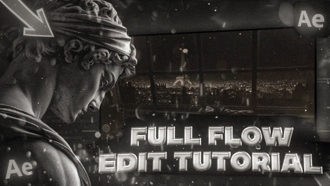 • How To Make a full flow Edit on After Effects  | full tutorial •