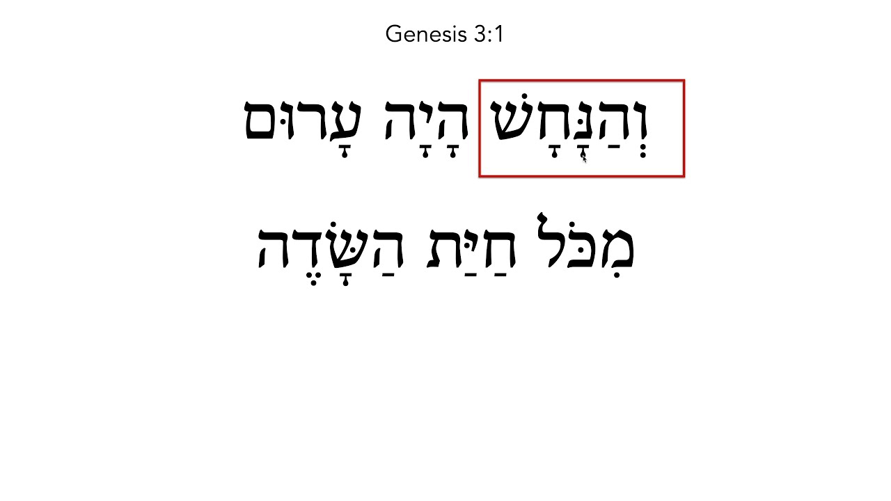 Genesis 3:1-2 read very slowly