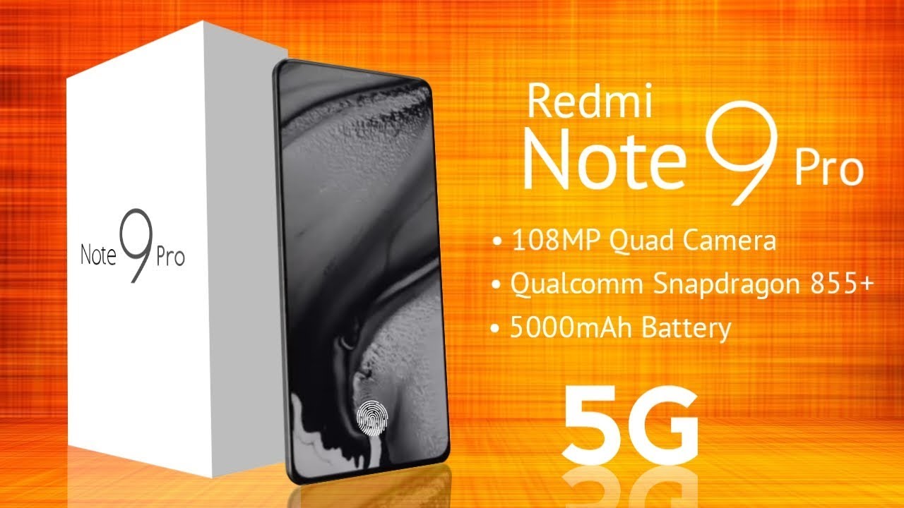 Redmi Note 9 Pro 5G 108MP QuadCamera, SD855+ Soc!, 5000mAh Battery | Features!