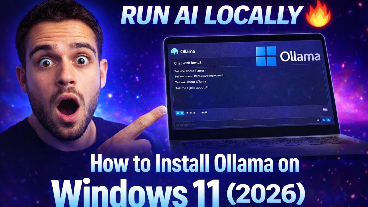 Run LLM Locally on Windows 11 using Ollama (Full 2026 Setup)